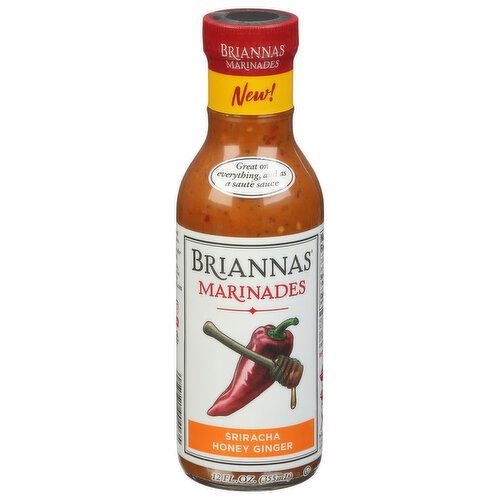 Briannas Sriracha Honey Ginger Marinades - 12 Fluid Ounce