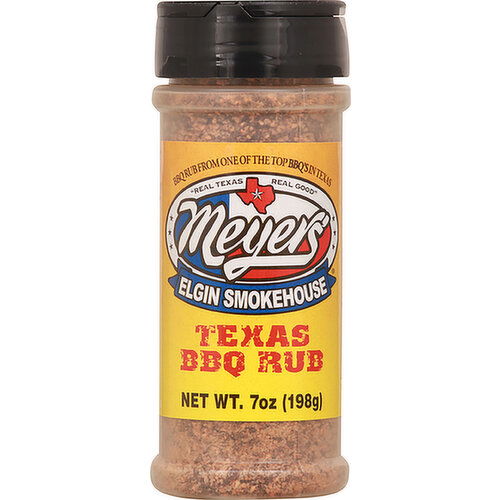 Meyer's Elgin Smokehouse Rub, BBQ, Texas - 7 Ounce