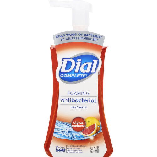 Dial Hand Wash, Antibacterial, Foaming, Citrus Sunburst