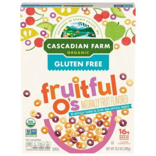 Cascadian Farm Gluten Free Fruitful O's Cereal - 10.2 Ounce