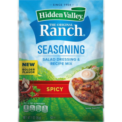 Hidden Valley Salad Dressing & Recipe Mix, Spicy, Seasoning, Spicy