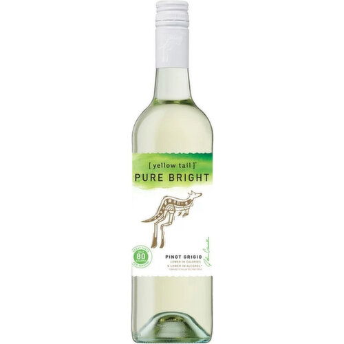 Yellow Tail Pure Bright Pinot Grigio Australia White Wine, 750 ml    