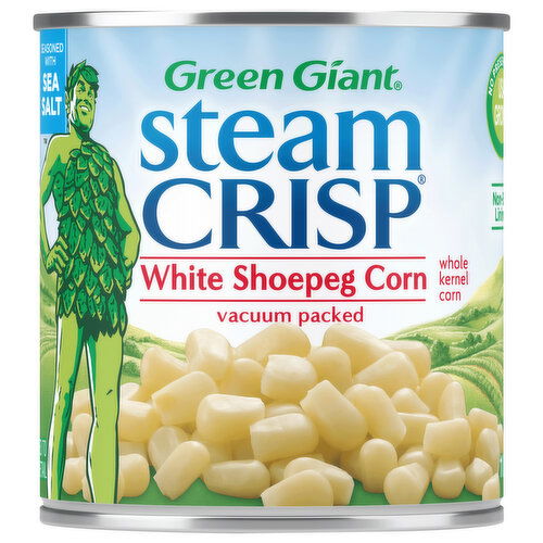 Green Giant Corn, White Shoepeg, Whole Kernel