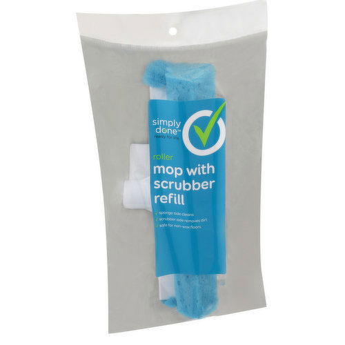 Simply Done Roller Mop With Scrubber Refill