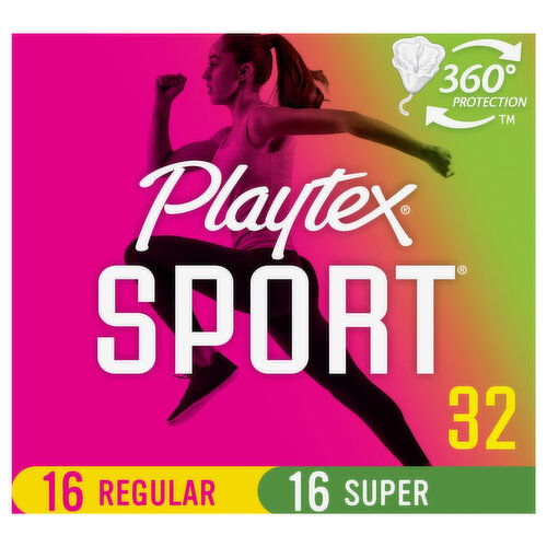 Playtex Tampons, Plastic Applicator, Regular/Super