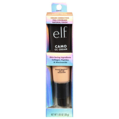 e.l.f. Camo CC Cream, Light 280N, Broad Spectrum SPF 30