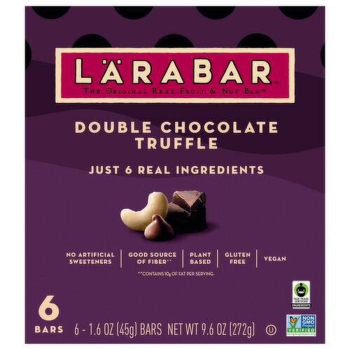 Larabar Double Chocolate Truffle Bars - 6 Each