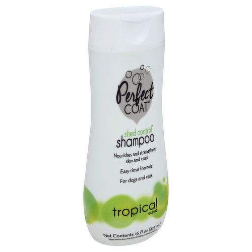 Perfect Coat Shampoo, Shed Control, for Dogs and Cats, Tropical Scent