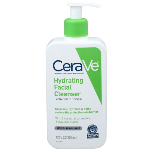 Cerave For Normal To Dry Skin Hydrating Facial Cleanser - 12 Fluid Ounce