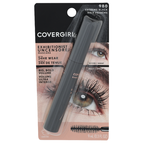 Covergirl 980 Extreme Black Exhibitionist Uncensored Mascara - 9 ml
