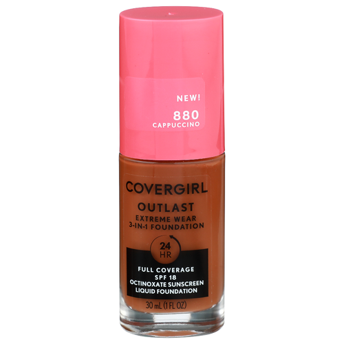 COVERGIRL 880 Cappuccino Outlast Extreme Wear 3-In-1 Foundation - 30 ml