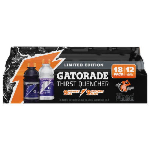 Gatorade Thirst Quencher, Midnight Ice/Lightning Blast