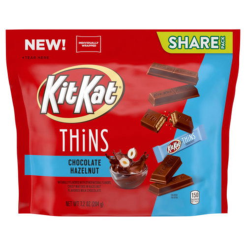 Kit Kat Crisp Wafers, Chocolate Hazelnut, Share Pack