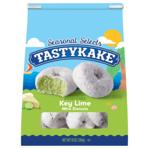 Tastykake Donuts, Key Lime, Mini - 10 Ounce