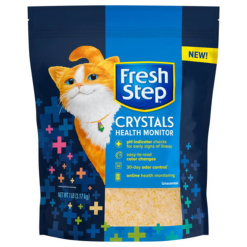 Fresh Step Cat Litter Health Monitor Unscented Crystals Brookshire s