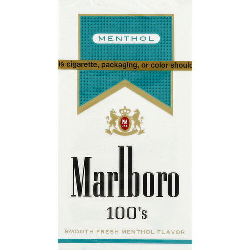 Marlboro Cigarettes, Menthol, Gold Pack, 100's