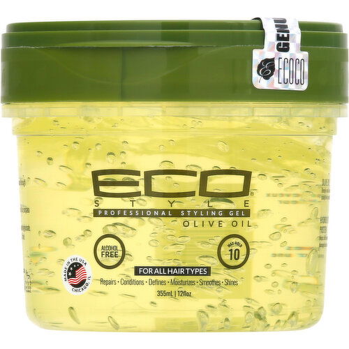 Eco Style Styling Gel, Olive Oil, Professional