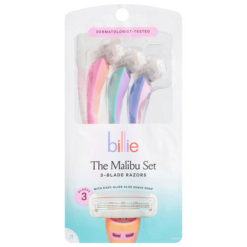 Billie 3-Blade The Malibu Set Razors - 3 Each