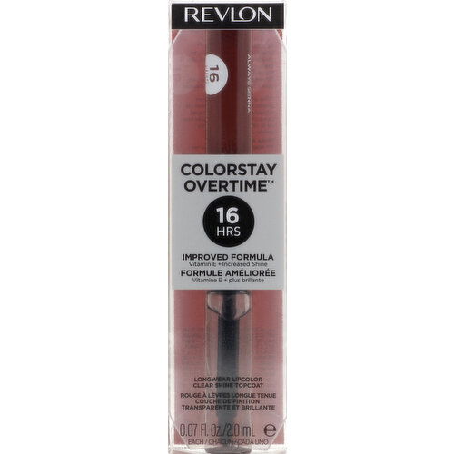 Revlon Lipcolor, Longwear, Clear Shine Topcoat - 0.07 Ounce