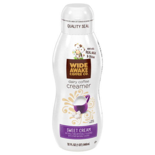 Wide Awake Coffee Co. Coffee Creamer, Dairy, Sweet Cream