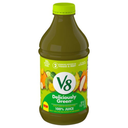 V8 100% Juice, Deliciously Green