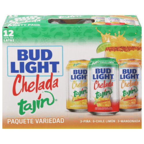 Bud Light Beer, Chelada Tajin, Variety Pack