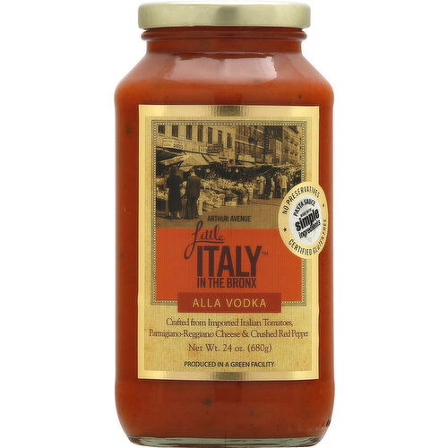 Little Italy in the Bronx Pasta Sauce, Alla Vodka