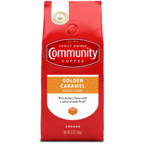 Community Coffee Coffee, Ground, Medium Roast, Golden Caramel