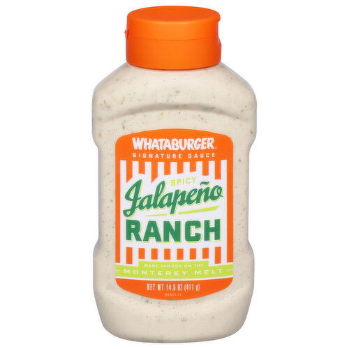 Whataburger Spicy Jalapeno Ranch Sauce - 14.5 Ounce