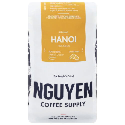 Nguyen Coffee Supply Whole Beans Dark Roast Hanoi Coffee - 12 Ounce