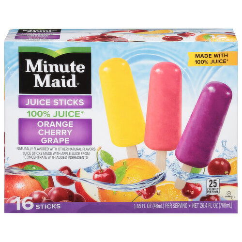 Minute Maid Juice Sticks, Orange, Cherry, Grape