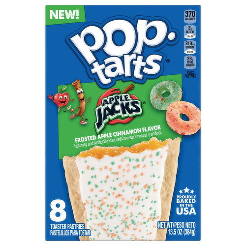 Pop-Tarts Toaster Pastries, Frosted Apple Cinnamon Flavor