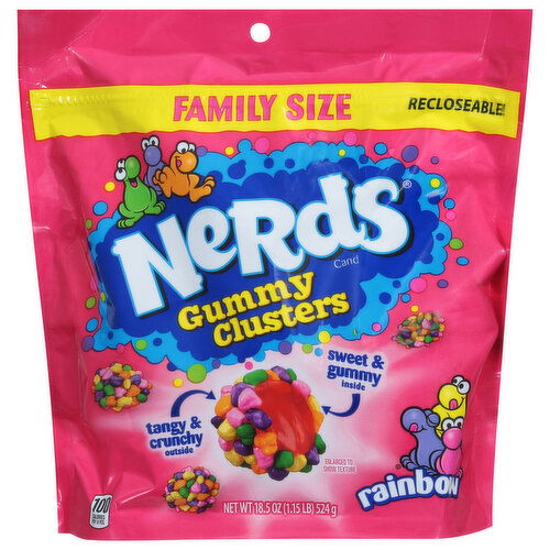 Nerds Gummy Clusters, Rainbow, Family Size