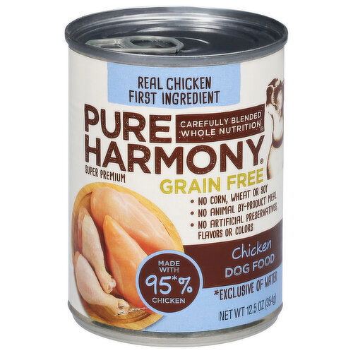 Pure Harmony Dog Food, Grain Free, Chicken, Super Premium