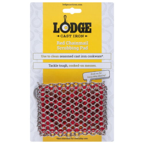 Lodge Scrubbing Pad, Red Chainmail