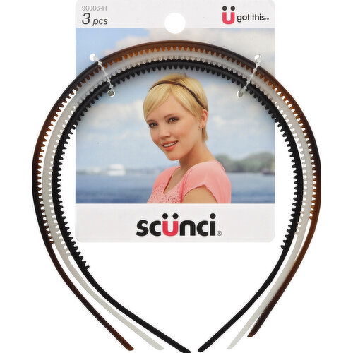 Scunci Head Bands - 3 Each