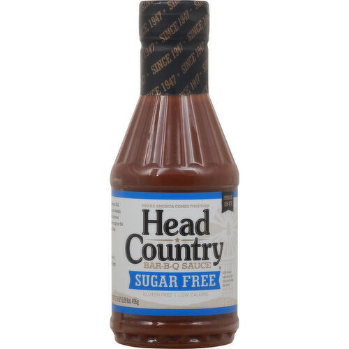 Head Country Bar-B-Q Sauce, Sugar Free, Mild