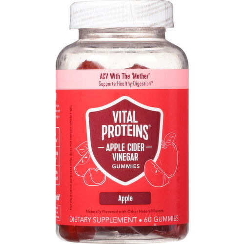 Vital Proteins Apple Cider Vinegar, Apple, Gummies