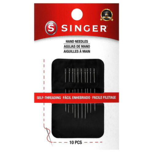Singer Self-Threading Hand Needles - 10 Each