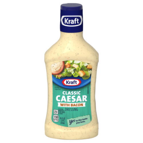 Kraft Classic Caesar with Bacon Dressing - 16 Fluid Ounce