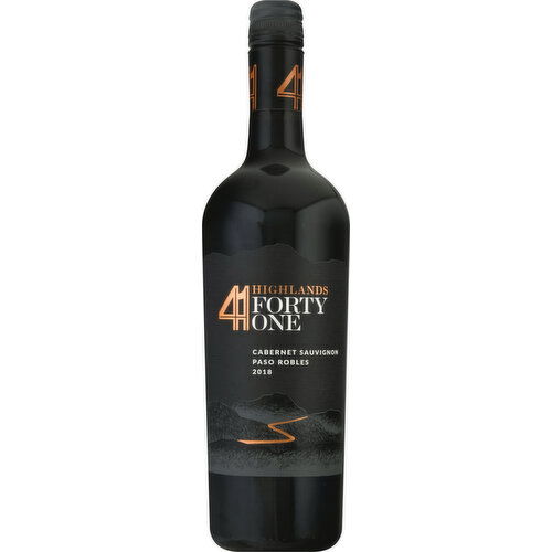 Highlands 41 Cabernet Sauvignon, Paso Robles, 2018