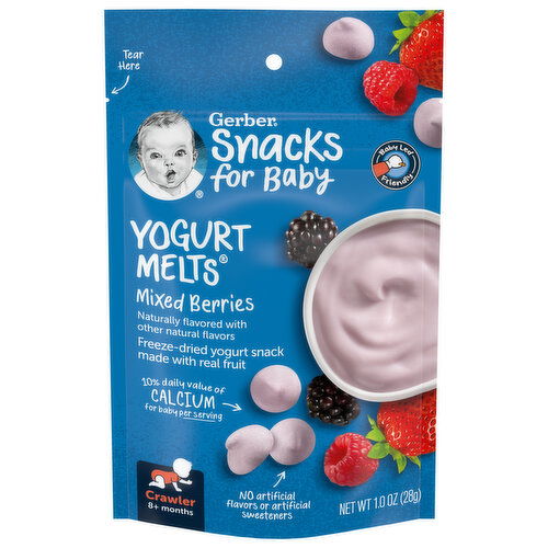 Gerber Yogurt Melts, Mixed Berries, Crawler (8+ Months)