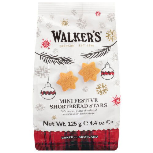 Walker's Shortbread Stars, Festive, Mini