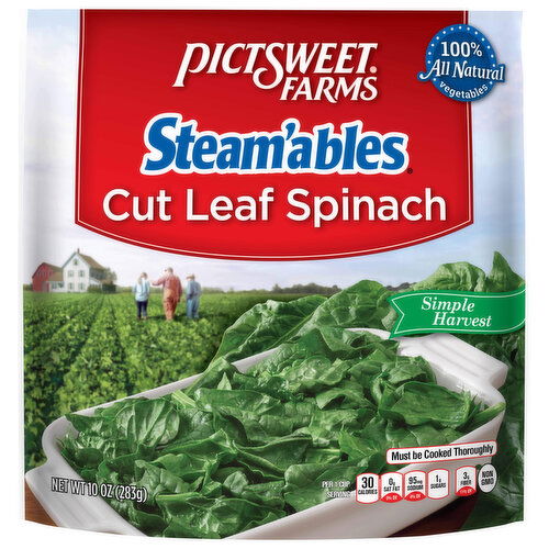 Pictsweet Farms Leaf Spinach, Cut - 10 Ounce