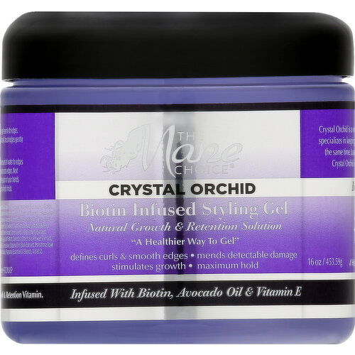 Mane Choice Styling Gel, Biotin Infused, Crystal Orchid