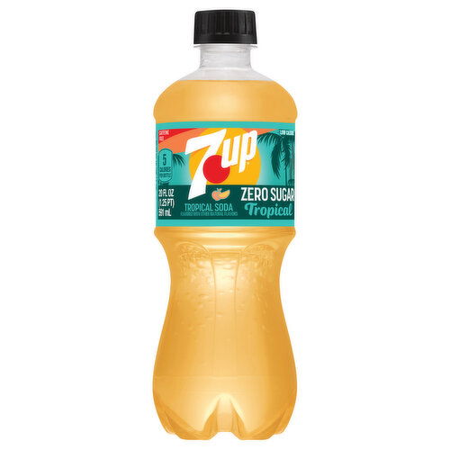 7-UP Soda, Tropical, Zero Sugar