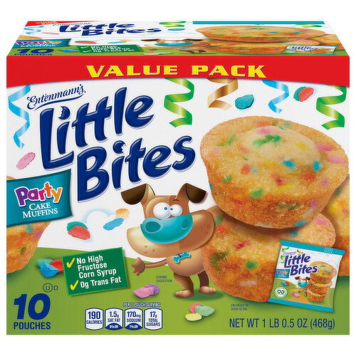 Entenmann's Muffins, Party Cake, Value Pack - 10 Each