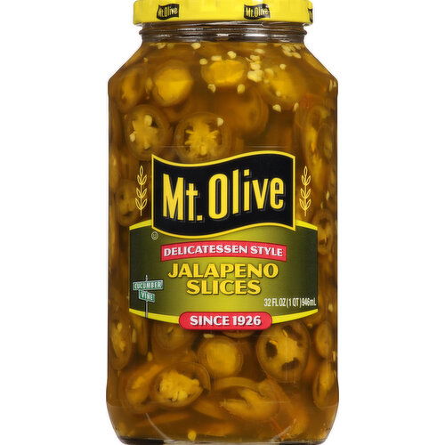 Mt Olive Jalapeno Slices, Delicatessen Style