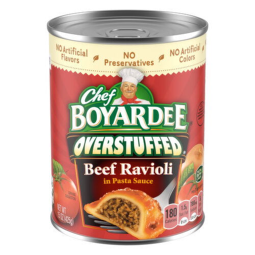 Chef Boyardee Overstuffed Beef Ravioli