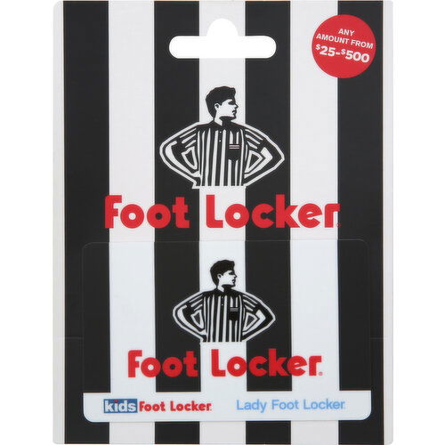 Foot Locker Gift Card, $25-$500